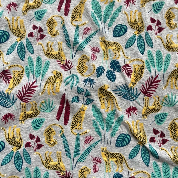 Secret Treasures Tank Top XL, Grey with Cheetah Floral Print - Picture 5 of 6